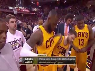 Lebron james accidentally movies pecker on tv