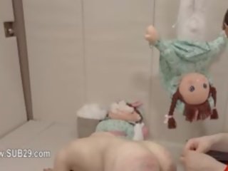 운동 딜도 항문의 더러운 클립 와 로프 속박, 지배, 사디즘, 마조히즘 선생