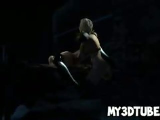Uly emjekli 3d multik deity gets fucked with a strap on