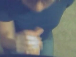 Adorable Gothic Teen Sucking dick On Webcam