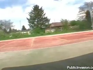 Tennis player hottie nailed in public