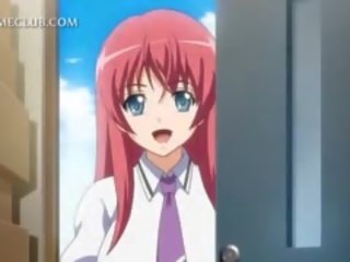 Naked enchanting anime gyzyl saçly in zartyldap maýyrmak anime scenes