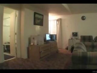 枯瘦 青少年 性交 在 她的 livingroom