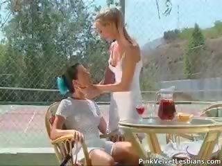 두 beguiling 테니스 재생 동성애의 아가씨 파트 3