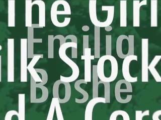 The lover In Silk Stockings And A Corset