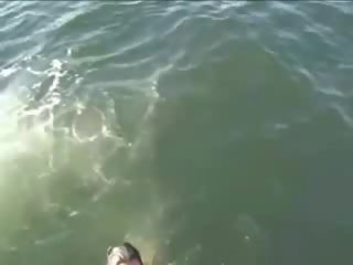 Garden dirty clip with my damsel on boat