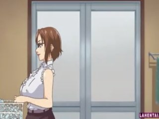 Hentai divinity gets facialed on kakus