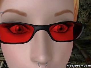 Two 3d babes saýlaş a hard sik