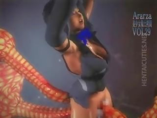 Tied up 3d hentaý feature gets fucked