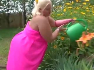Pair huge big titted fady are appreciating alfresco clam bjing