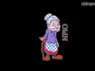 Товстушка бабуся і молодий підліток мастурбує разом