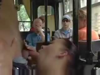 Russian lady Gets Fucked In The Bus