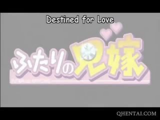 Hentai hottie utripa breskvast kurba dvignjeno krilo