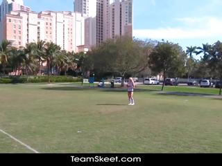 Therealworkout sleaze pirang addison avery made love immediately afterwards football training