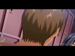 Hentai bejbe cumming v locker soba trojček