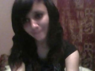 Owadan lezbiýanka ýaşlar emo camgirl during her clip