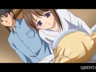 Hentai daughter Bent Over A Chair And Fucked