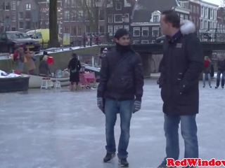 Dutch harlot pounded with black dick