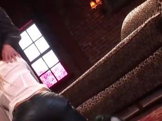 Classy pornstar model sucking on prick before getting