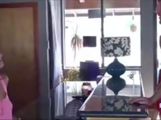Enchanting נוער natalie מונרו gobbles א גדול שמן פִּיר