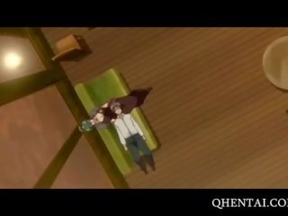 Aroused hentai kuřátko dostane teased a v prdeli