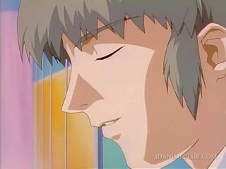 Smyslný anime siren fantasizing o pohlaví klip v sprchový