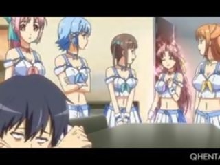 Malaki titted hentai siren pamumulaklak mahirap phallus makakakuha ng bibig cummed