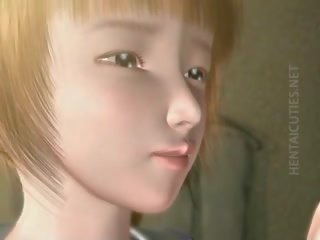 Captivating 3d anime harlot ýudmak ak döl