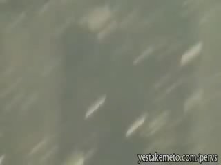 Busty stunner caught undressing and masturbating sucks member and banged