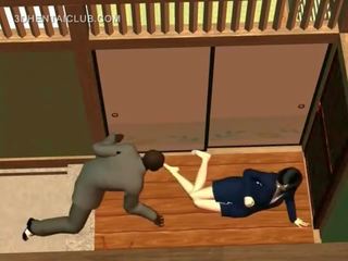 甜 动漫 femme fatale 钉 深 从 背后