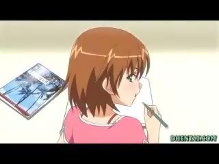 Kaibig-ibig hentai dalagita malalim fucked sa pamamagitan ng kanya guro