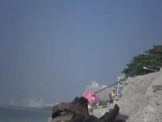 Masturbating On Public Nudist Beach
