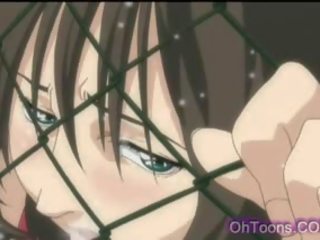 愉快 年轻 adolescent 同 巨大 胸部