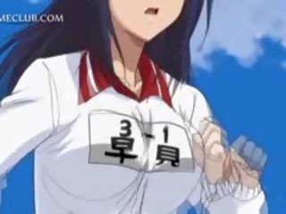 Comel hentai perempuan simpanan menunjukkan pakaian dalam wanita sehingga beliau kecil skirt