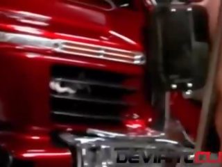 Ghetto babes haben mehrere orgasmen im die garage!