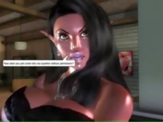 Turned on Animated Chicks Giving Blowjob