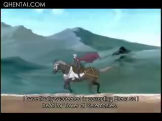 Terrific lascivious Hentai Princess Gets Double Fucked Hard In 3some
