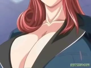 Big busted hentai darling magnificent tittyfucking and