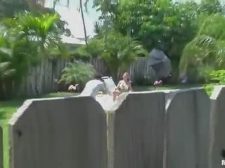 Spying on a smashing beauty and facial cumshot
