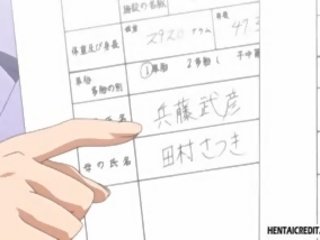 Hentai loirinha fica gangbanged forte e coberto em espermas