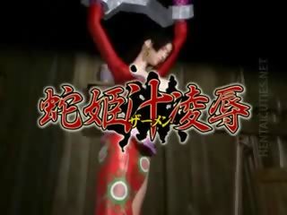 Lustful 3d anime goddess gets nailed