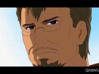 Chained Hentai sex clip Slave In Huge Boobs Gets A Big Cunt