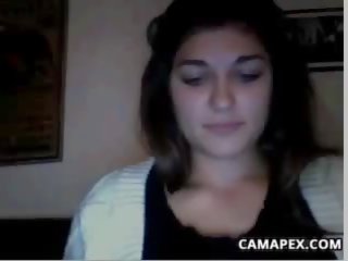 Beautiful Webcam Chick Gets Naked