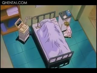 Alluring hentaý şepagat uýasy gets tied up and fucked by kirli patient