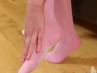매력적인 핑크 나일론 바지 과 stupendous deity
