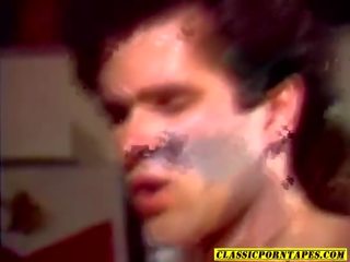 Steamy glorious 80s retro porno