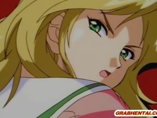 Pagkaalipin hentai damsel makakakuha ng iniksyon may labatiba