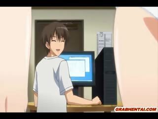 ビッグティッツ エロアニメ ととも​​に a muzzle 取得 wetpussy つつい
