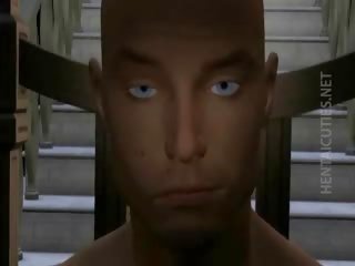 Sexually aroused 3d anime kuřátko dostane štěrbina fisted