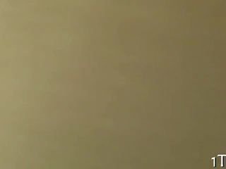 Hunk delights a sexy bombshell